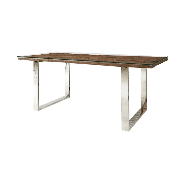 Indus Valley Railway Sleeper 6 Seater Dining Table 2