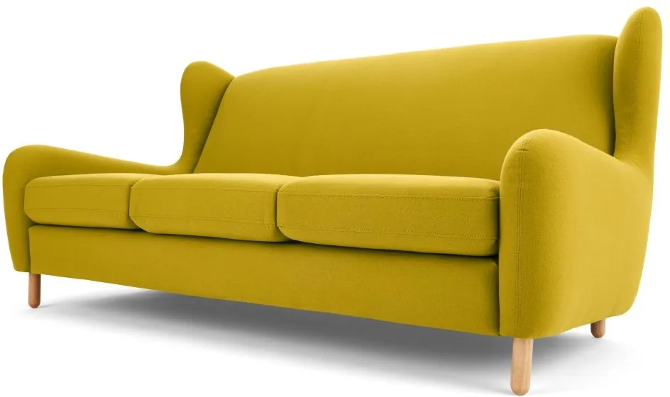 Rubens 3 Seater Sofa, Light Moss Green