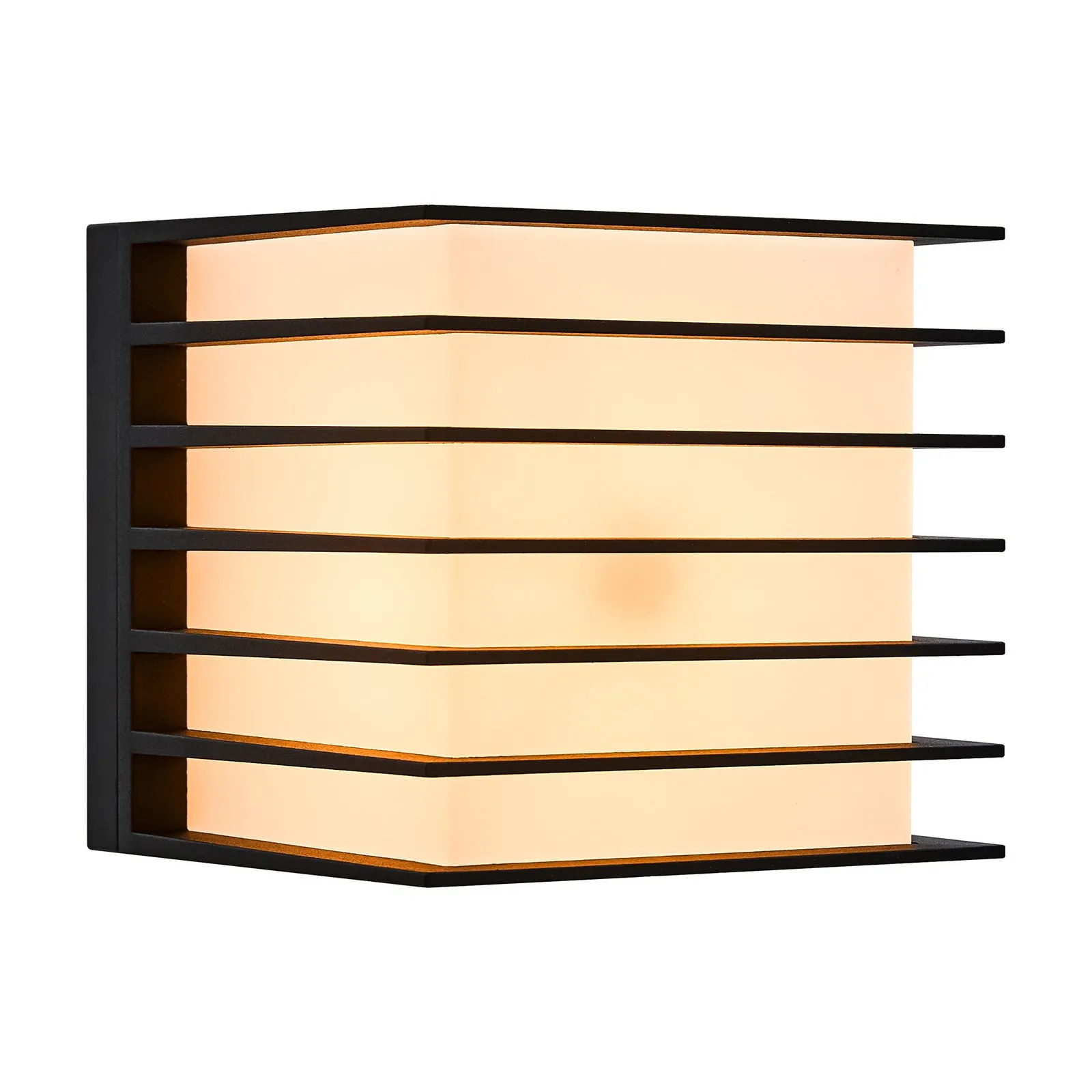 Nordlux Fluctus Outdoor Wall Light Black Metal E27 IP44 Mains