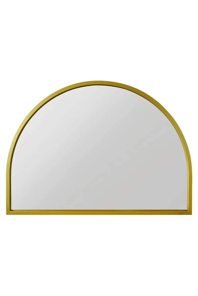 MirrorOutlet Gold Metal Framed Arched Wall Mirror 49" X 35" (125CM X 90CM) 4