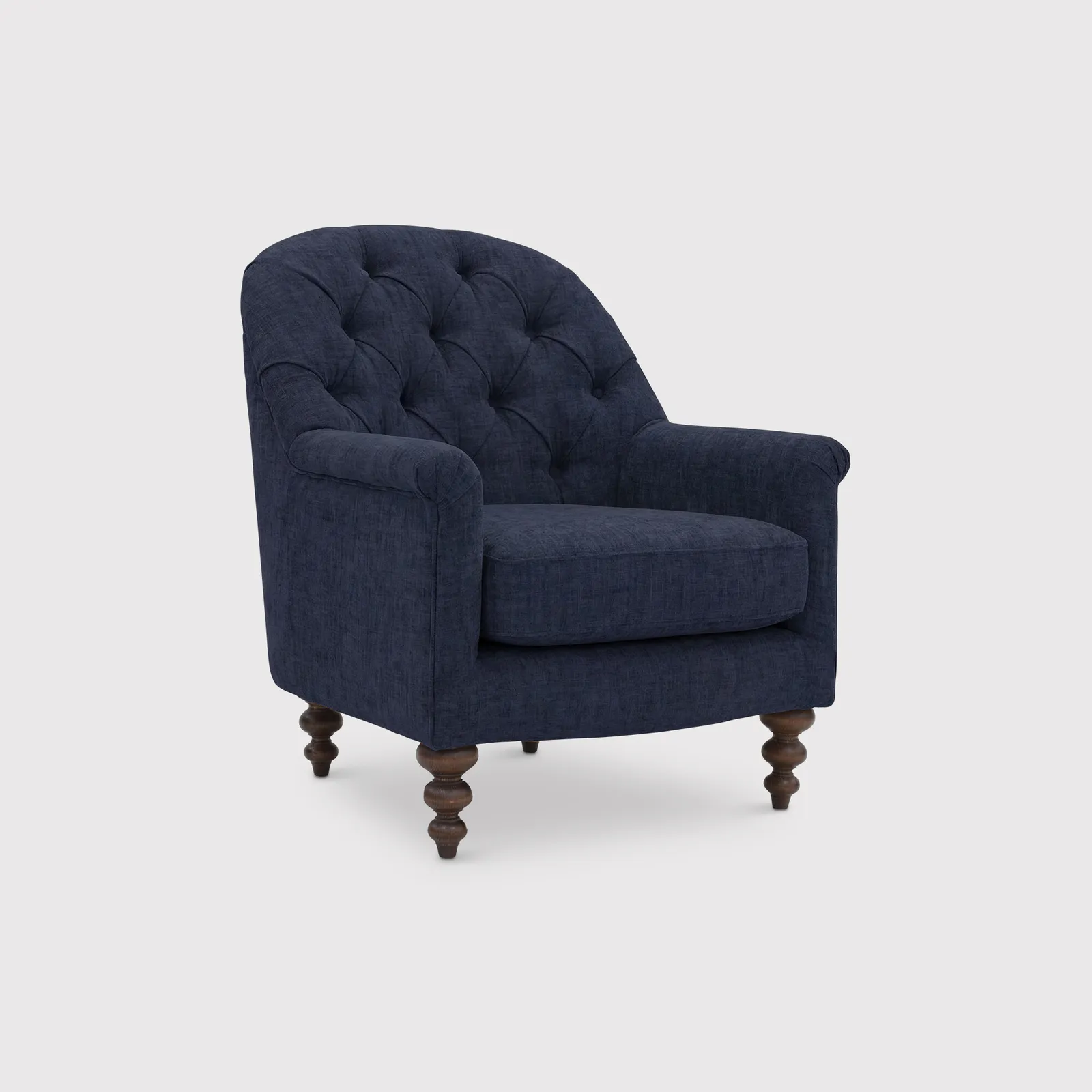 English Heritage Clover 26 Accent Armchair, Blue Fabric | Barker & Stonehouse 1