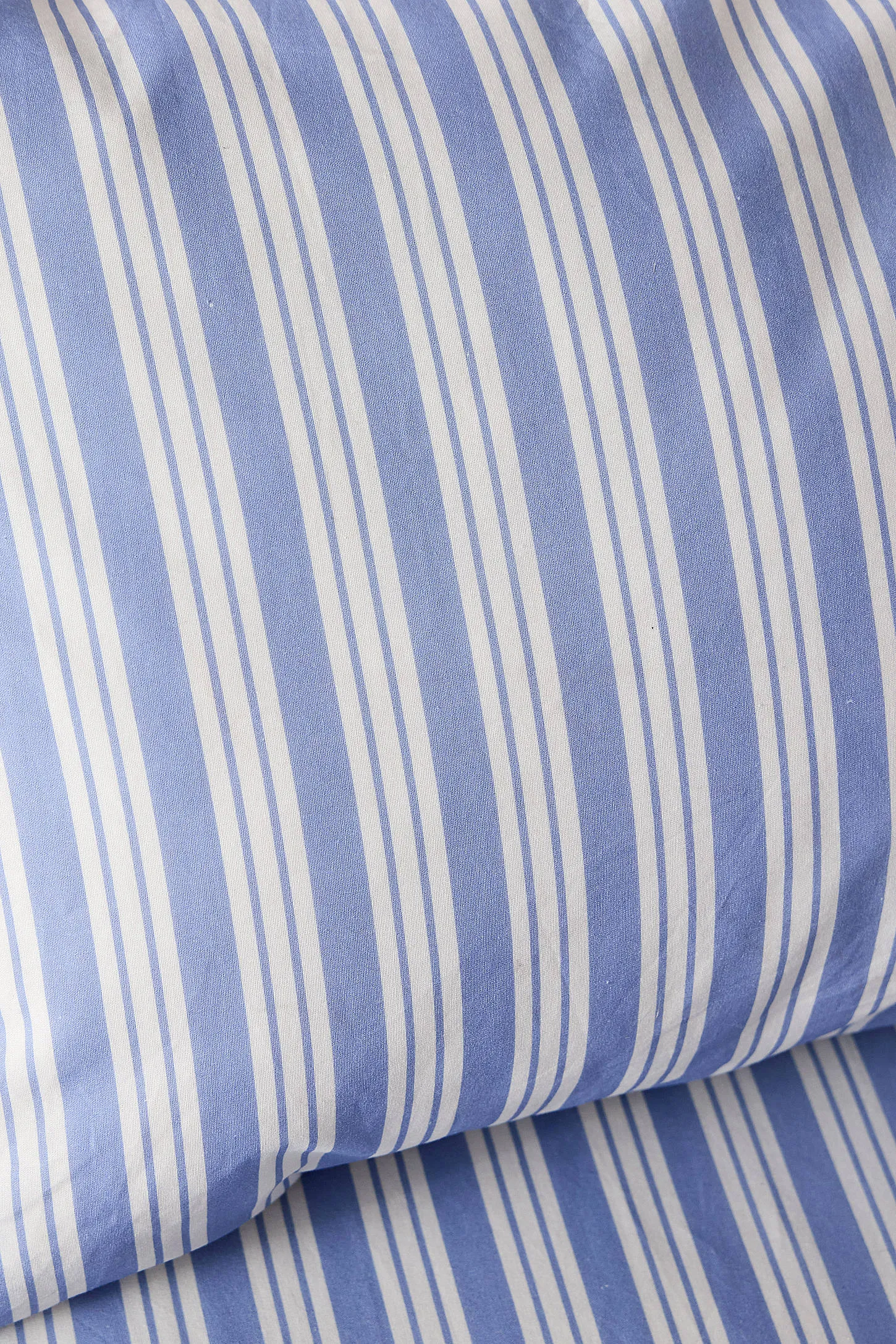 Blue Stripe Fitted Sheet & Pillowcase Set 5