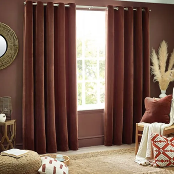 Yard Chenille Eyelet Curtains 2