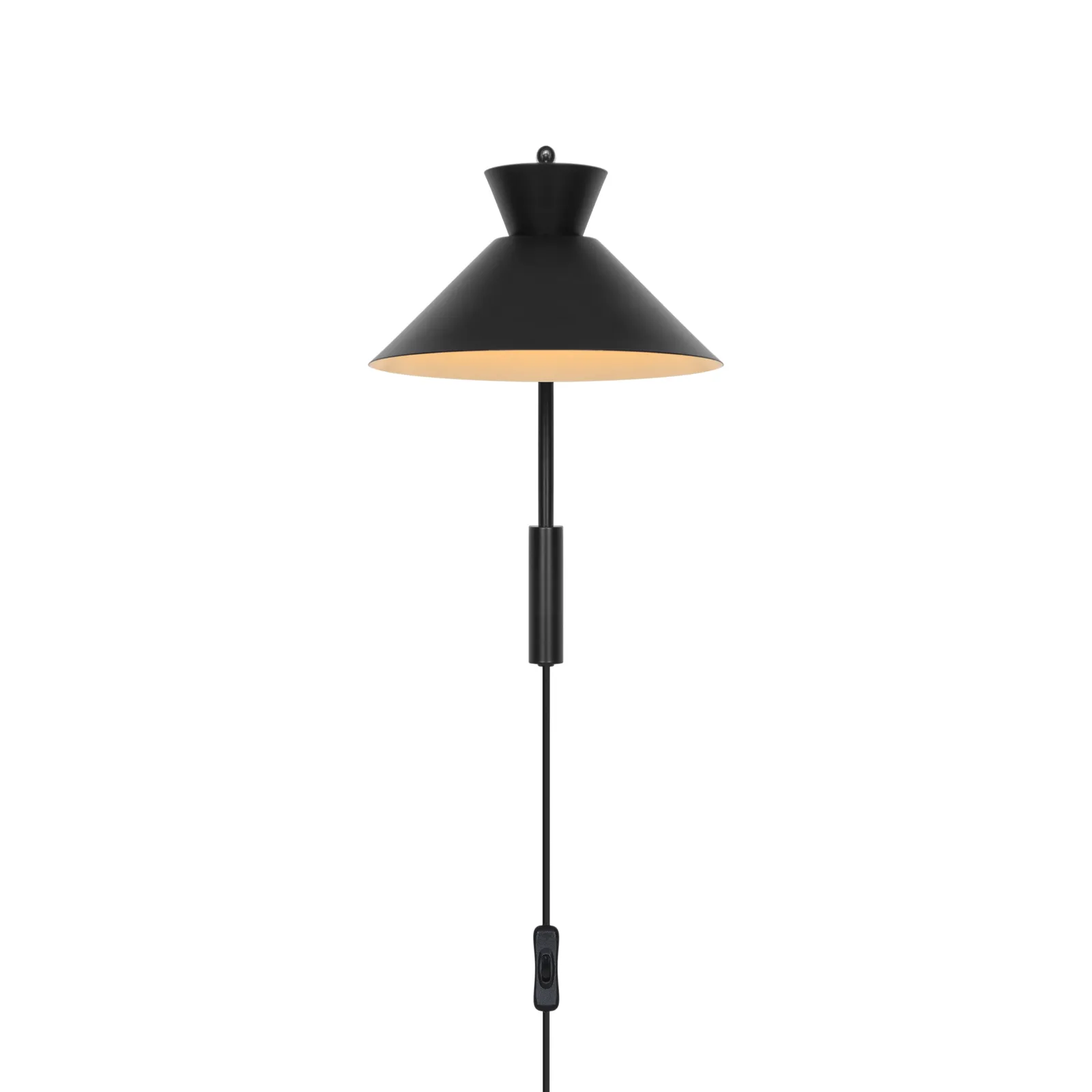 Nordlux Dial Wall Light Black Metal Bedroom E27 Switch Plug In/Mains 4