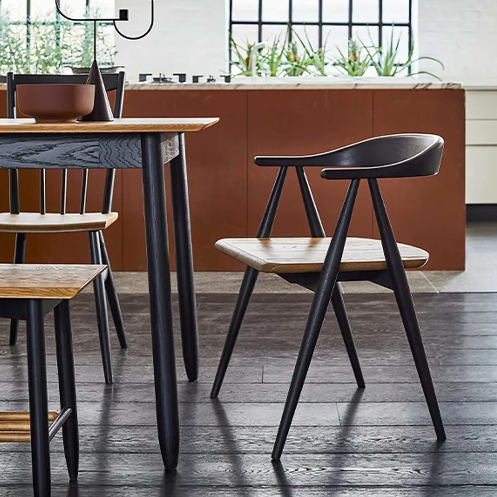 Ercol Monza Medium Extending Dining Table, Brown Oak | Barker & Stonehouse 3