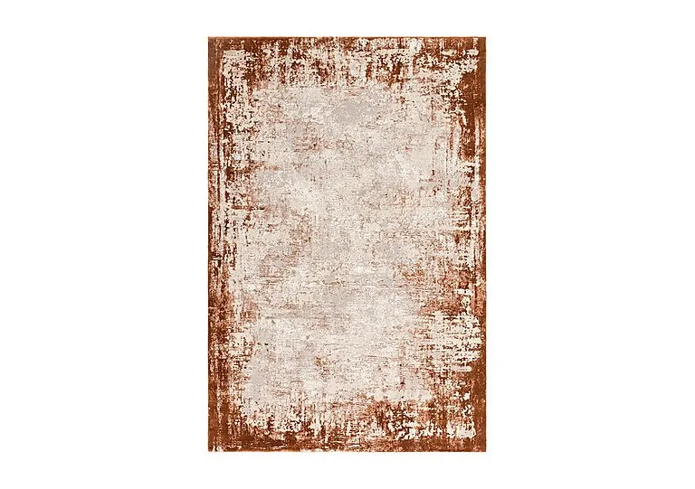 Kuza Border Rug - 160cm-x-230cm - Terracotta