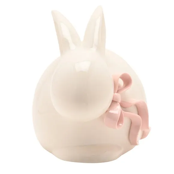 Eggstraordinary Gift Co. Bunny with Pink Bow Ornament 2