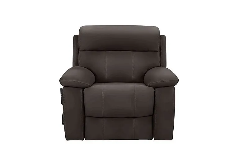 Moreno Leather Lift and Rise Chair - Dark Chocolate