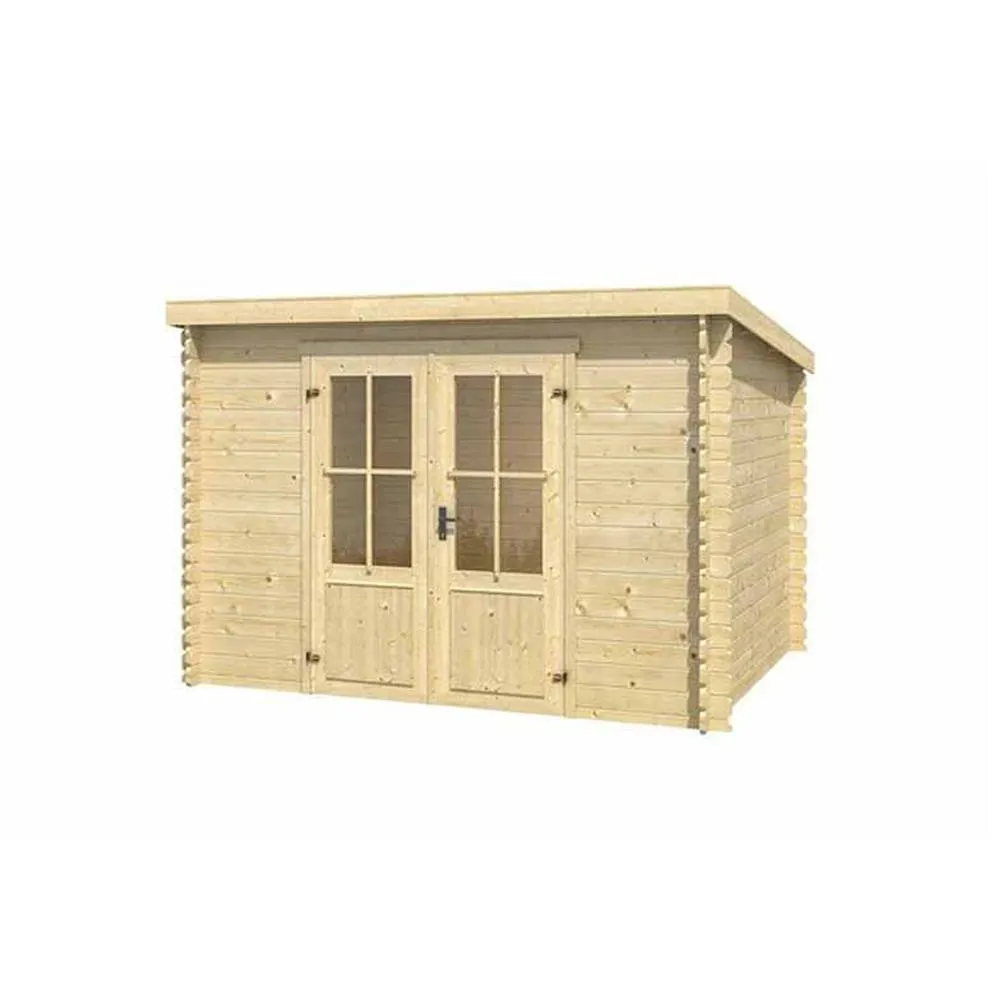 Lasita Maja Ltd Atlanta-Log Cabin, Garden Room, Home Office - L312xW258.7xH210.9 cm in Light Tan 2