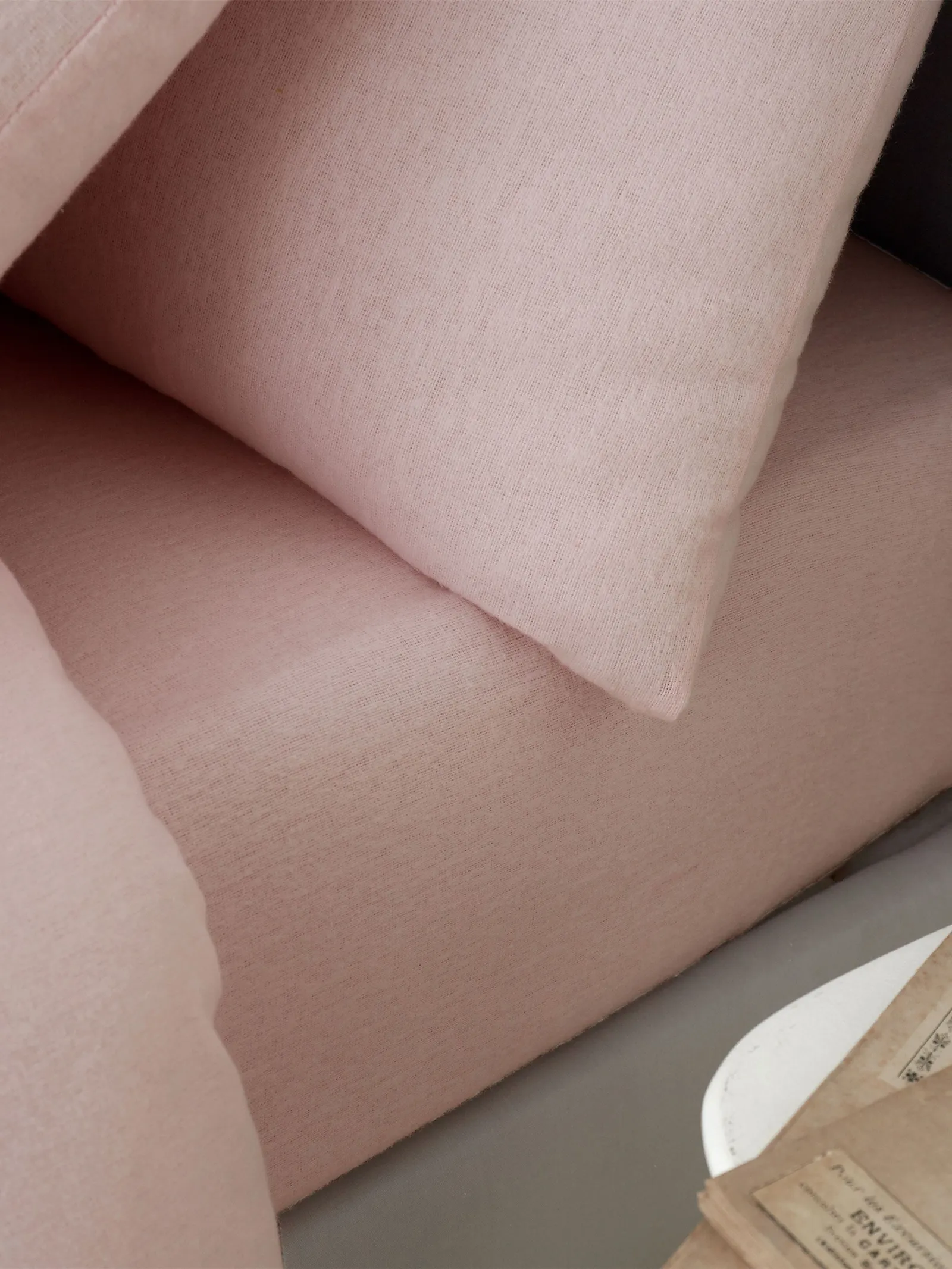 Catherine Lansfield 'Brushed Cotton' Fitted Sheet in Pink