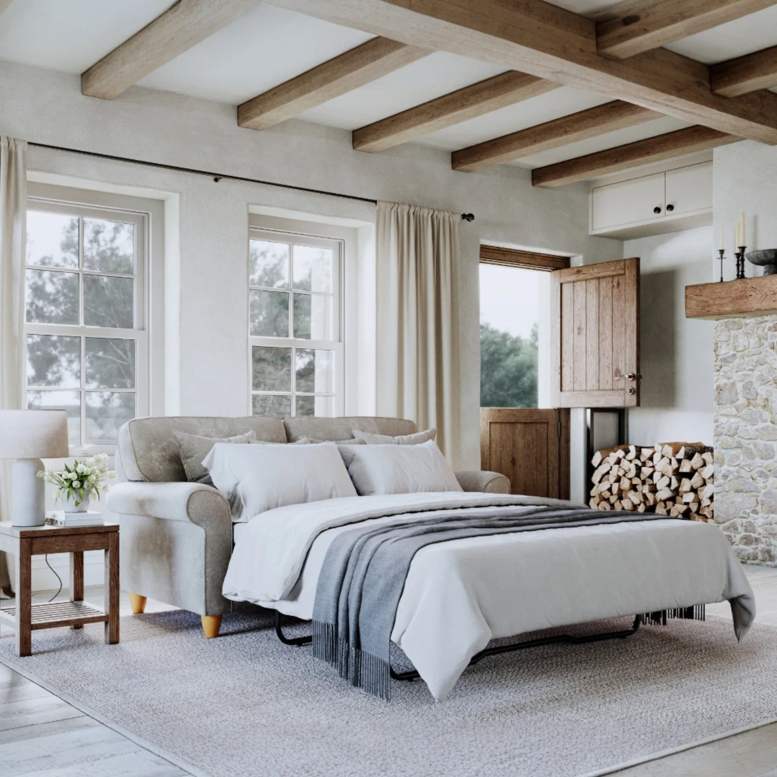 The Great Sofa Company Flora Sofa Bed Glory Beige 6