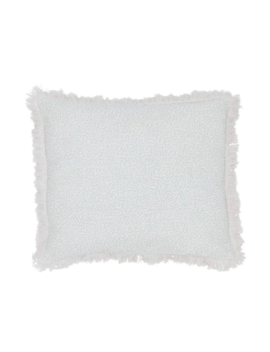 Bedeck of Belfast Pure Cotton Rosanna Embroidered Cushion Pink Mix