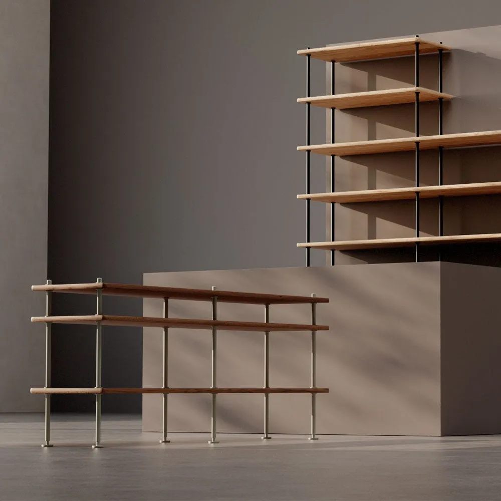 Carl Hansen & Son BM0253 Shelving System Configuration 2 Oiled Oak Black Legs 150x129cm 4