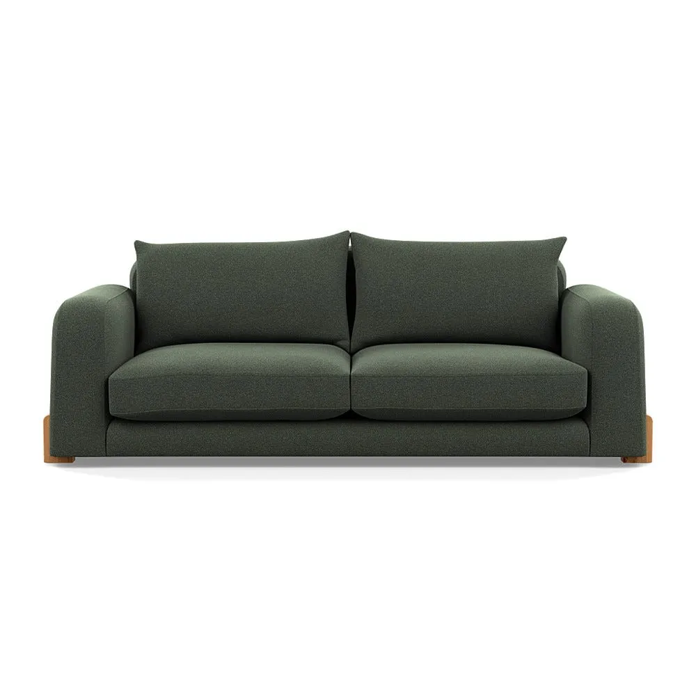 Heal's Nuvola 4 Seater Sofa Boucle Fern Natural Oak Feet 1