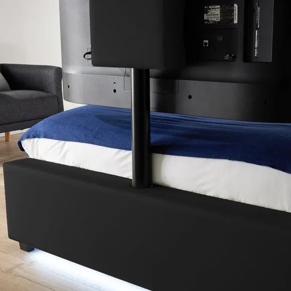 XR Living Ava TV Bed with LED Lights and TV Mount 3