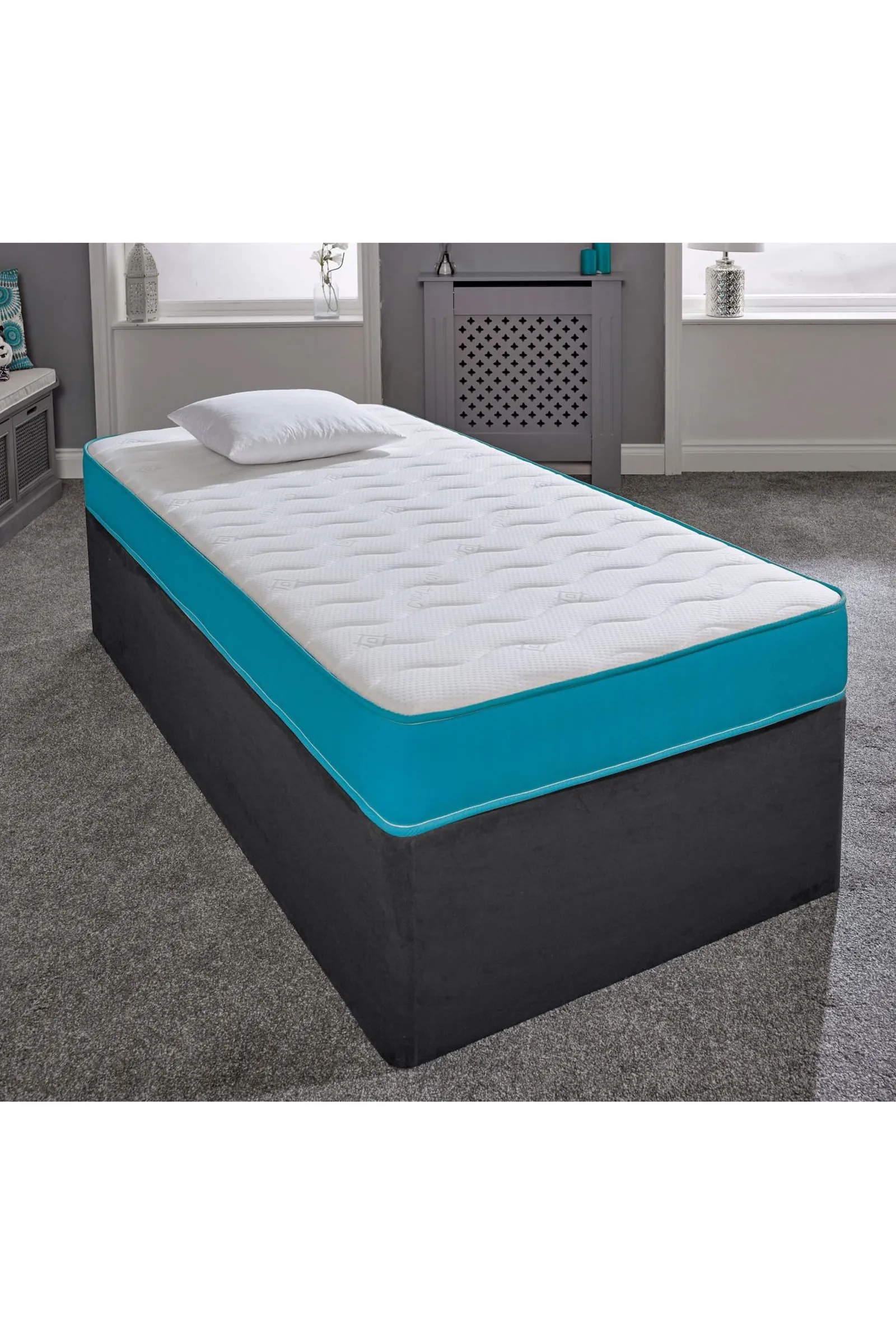 eXtreme Comfort Ltd Ocean Memory Foam Spring Mattress in Bright Blue 2