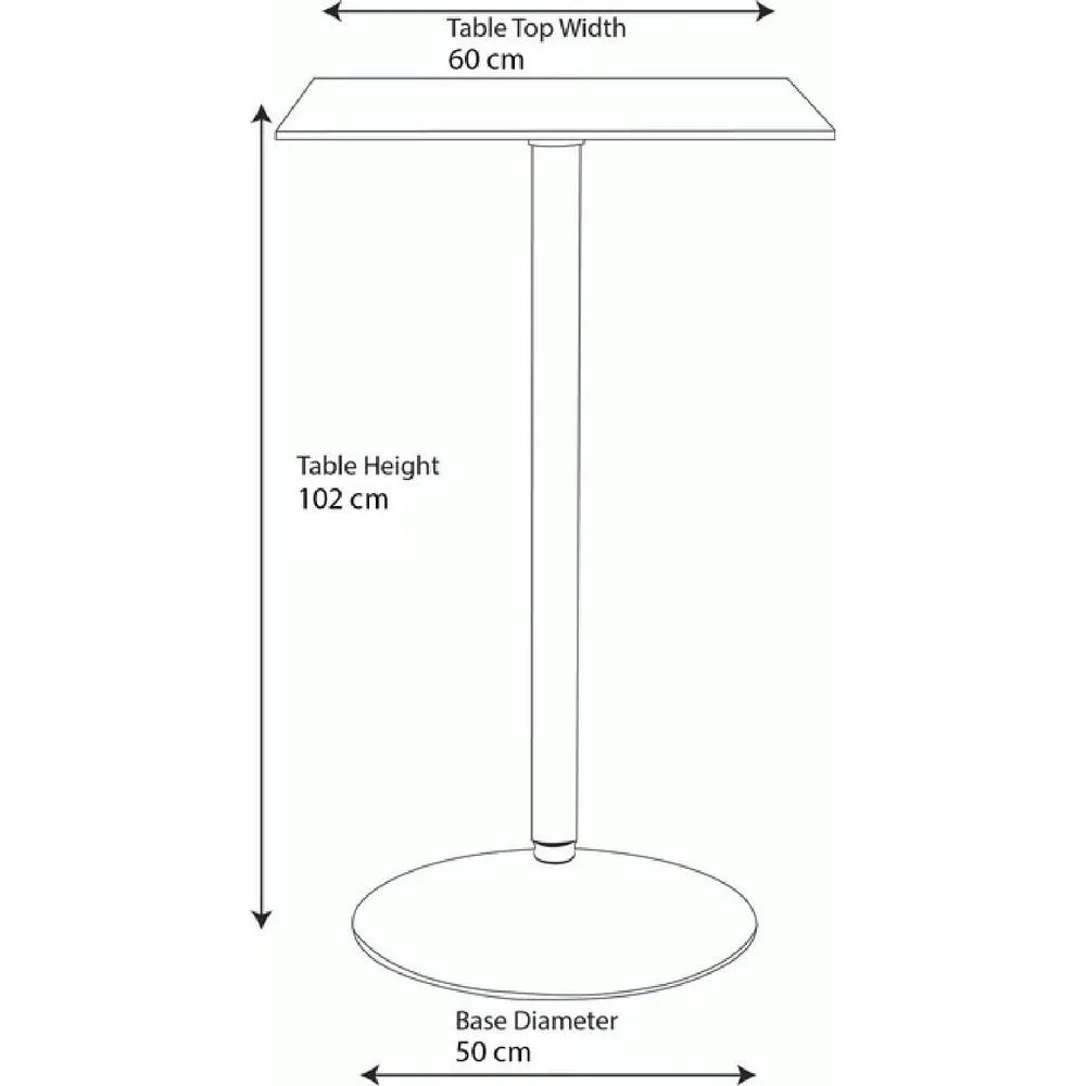 netfurniture Metropolitan Poseur Table Square Black Wood 4