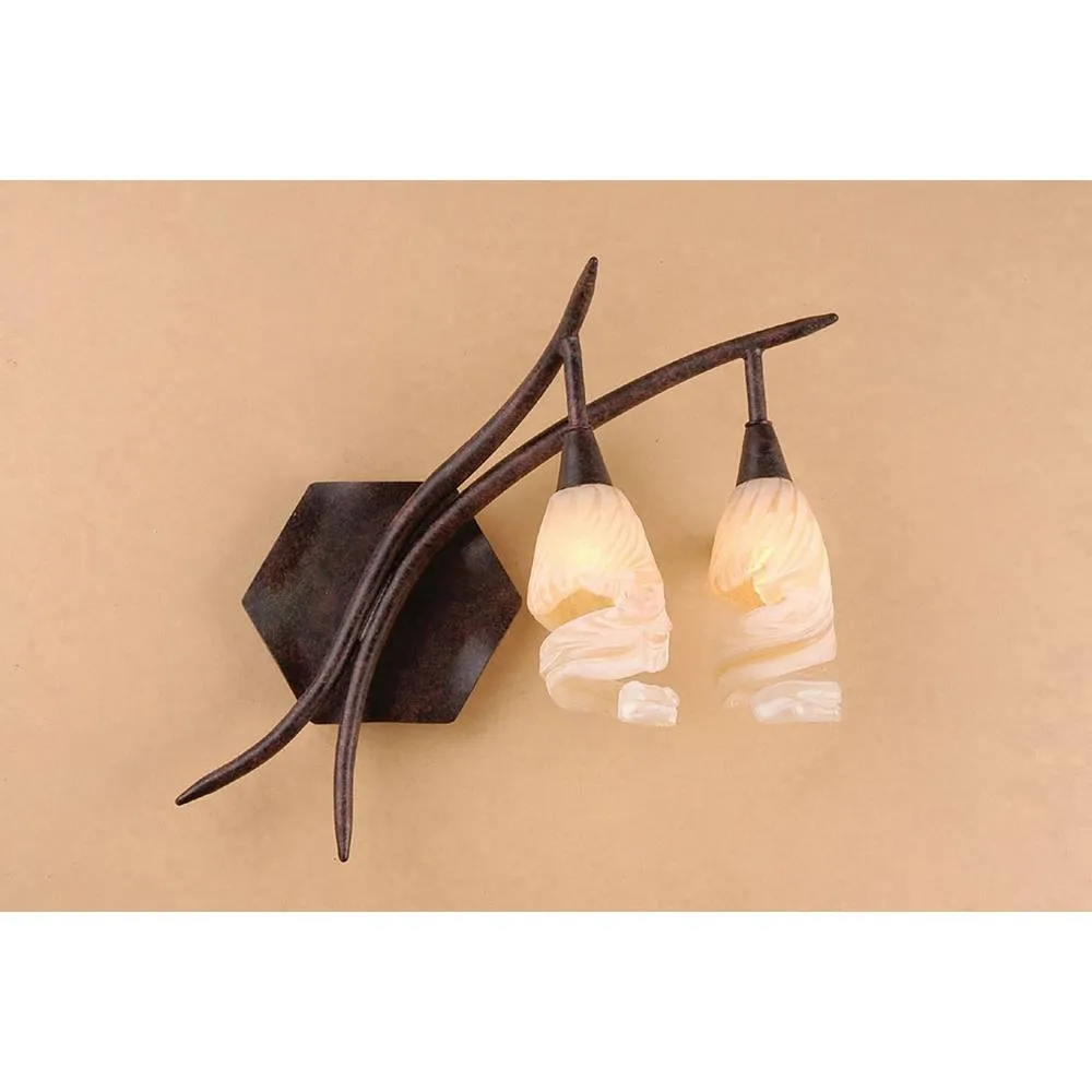 Netlighting (0017 005) Gaudi Wall Lamp Right Switched 2 Light G9 BrownBlack Oxide in Brown 2