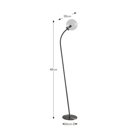Luxe Ribbed LED Floor Lamp 6