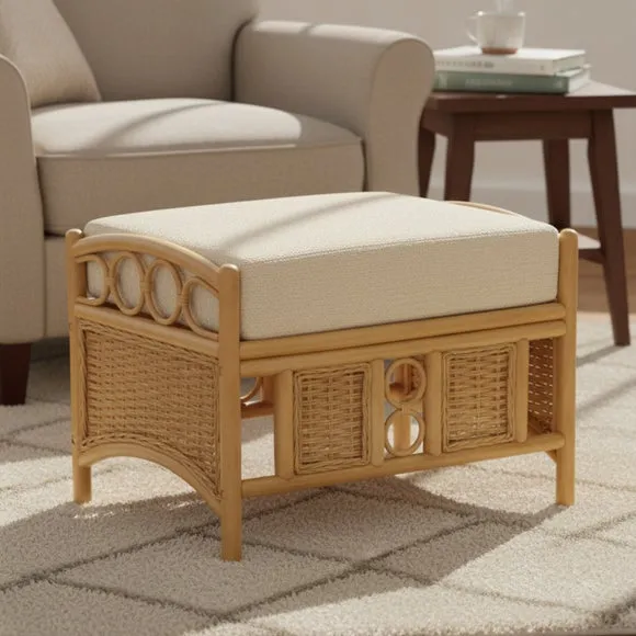Desser Vale Rattan Footstool