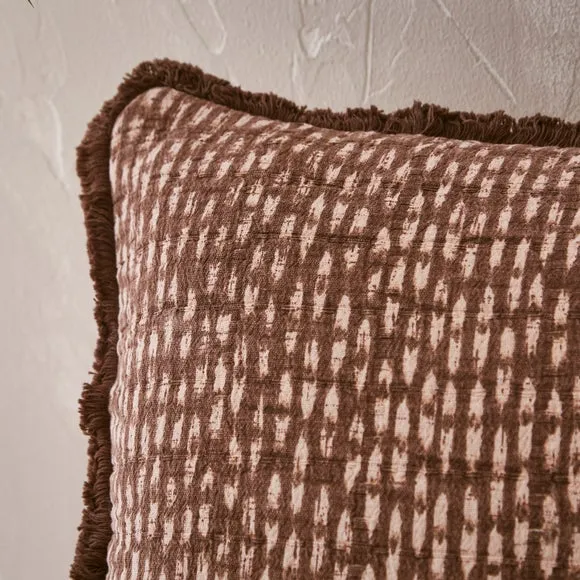 Matalasse Batik Effect Cotton Square Cushion Cover 4