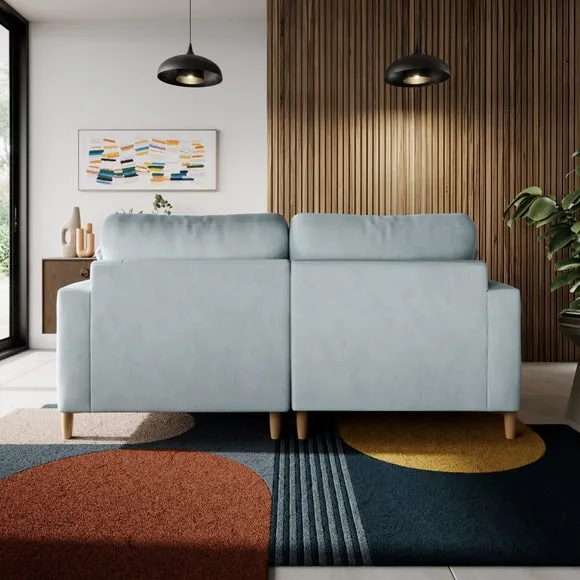 Apollo Vintage Velvet Corner Chaise Sofa 3