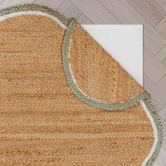 Kesia Scallop Textured Jute Rug 3