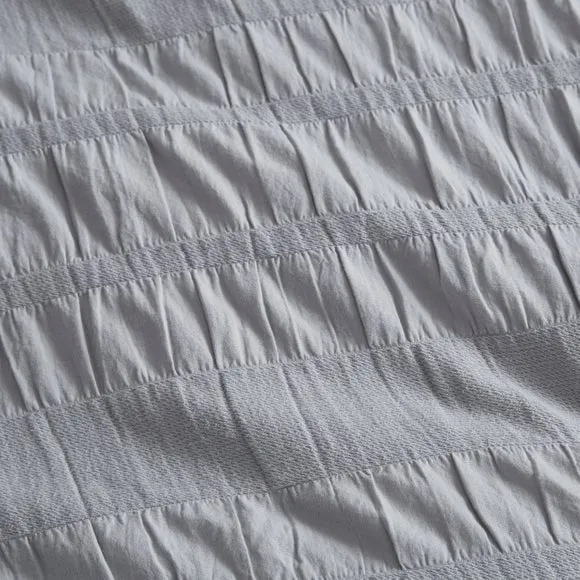 Woven Brixham Seersucker Cotton Duvet Cover & Pillowcase Set 3