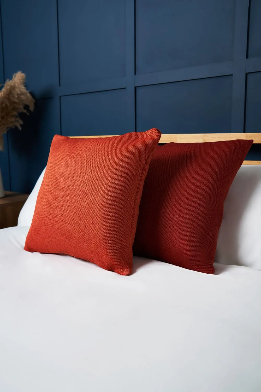 BHS Snow Fleece Cushion in Orange 1