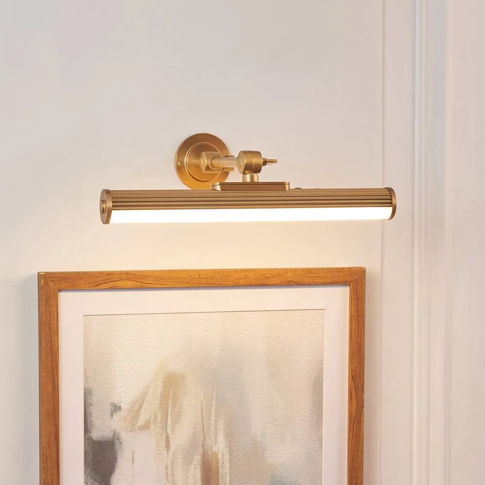 Netlighting Cirali Rechargeable Picture Light Warm Brass Frosted Pc in Gold 4
