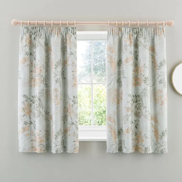 Trailing Wisteria Blackout Pencil Pleat Curtain (Blackout Available) 5