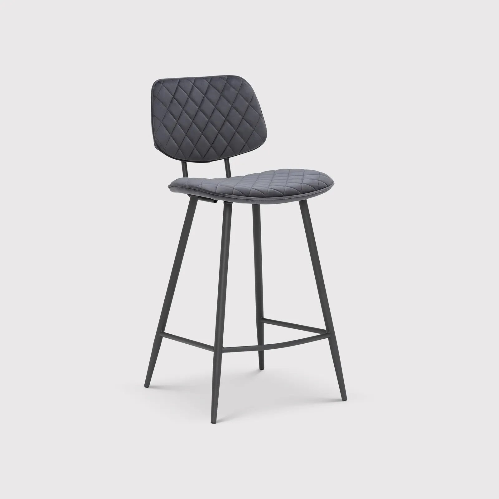 Archer Counter Stool, Grey Velvet | Barker & Stonehouse 1