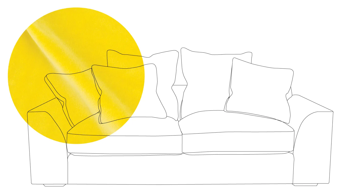 Heal's Cumulus 4 Seater Sofa Varese Velvet Alchemilla Black Feet