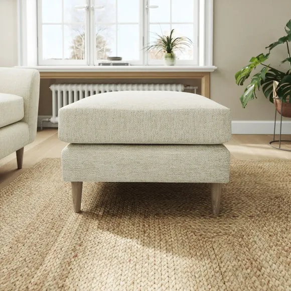 Sven Chunky Chenille Footstool 2