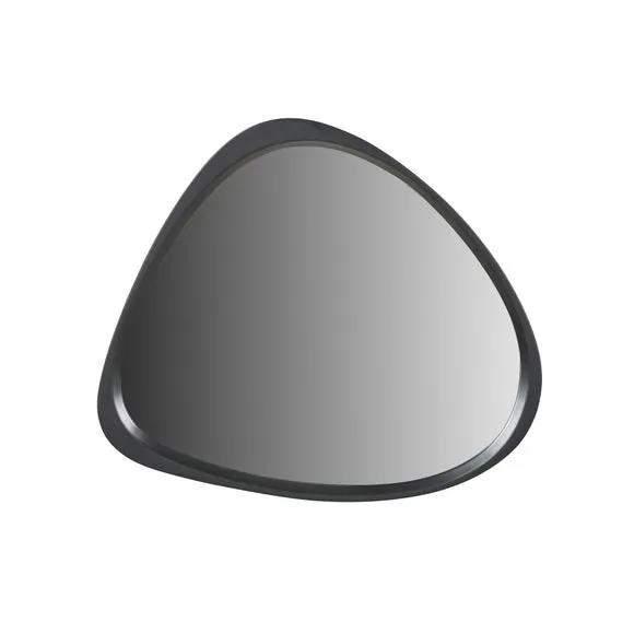 Wood Veneer Curved Wall Mirror 3