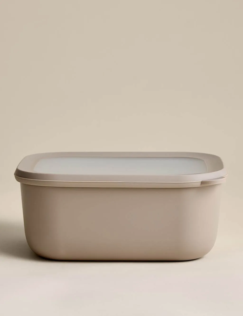 M&S Large Plastic Storage Container Taupe