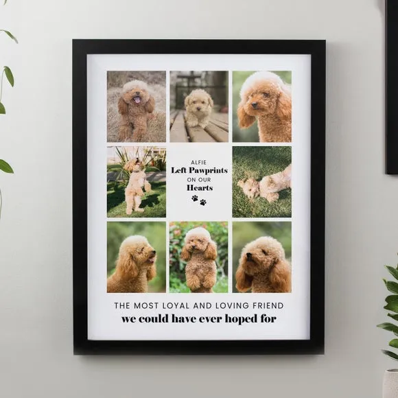Personalised Pet Multi Photo Framed Print 2