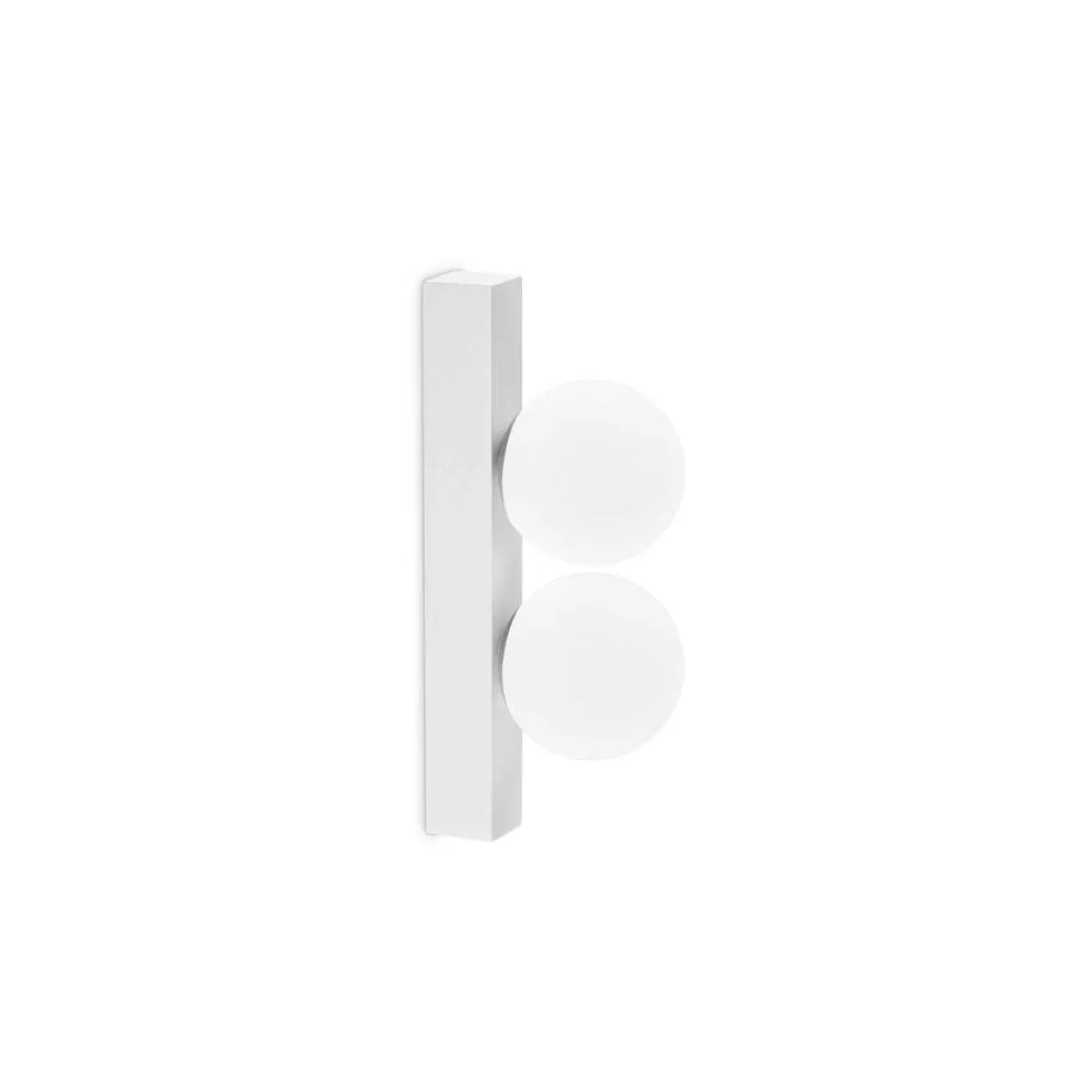 Netlighting Ping Pong 2 Light Wall Lamp White 500Lm 3000K
