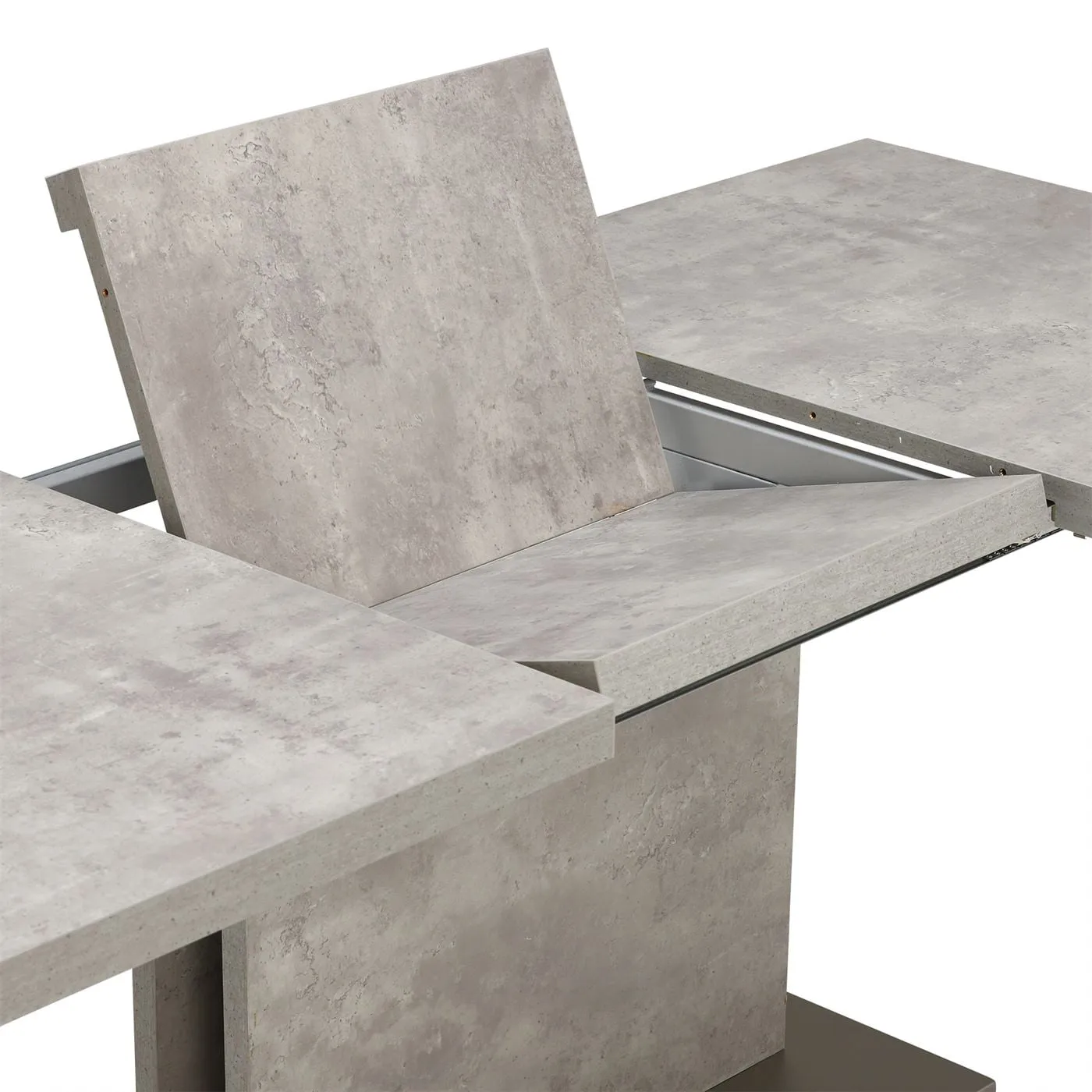 Halmstad Extending Dining Table 160Cm, Grey Concrete Effect | Barker & Stonehouse 6