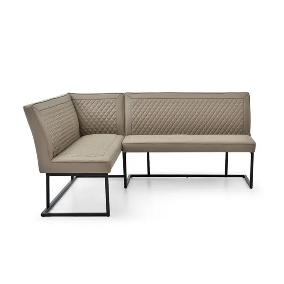 Indus Valley Athena Dining Table With an Athena Faux Leather Corner Bench 3
