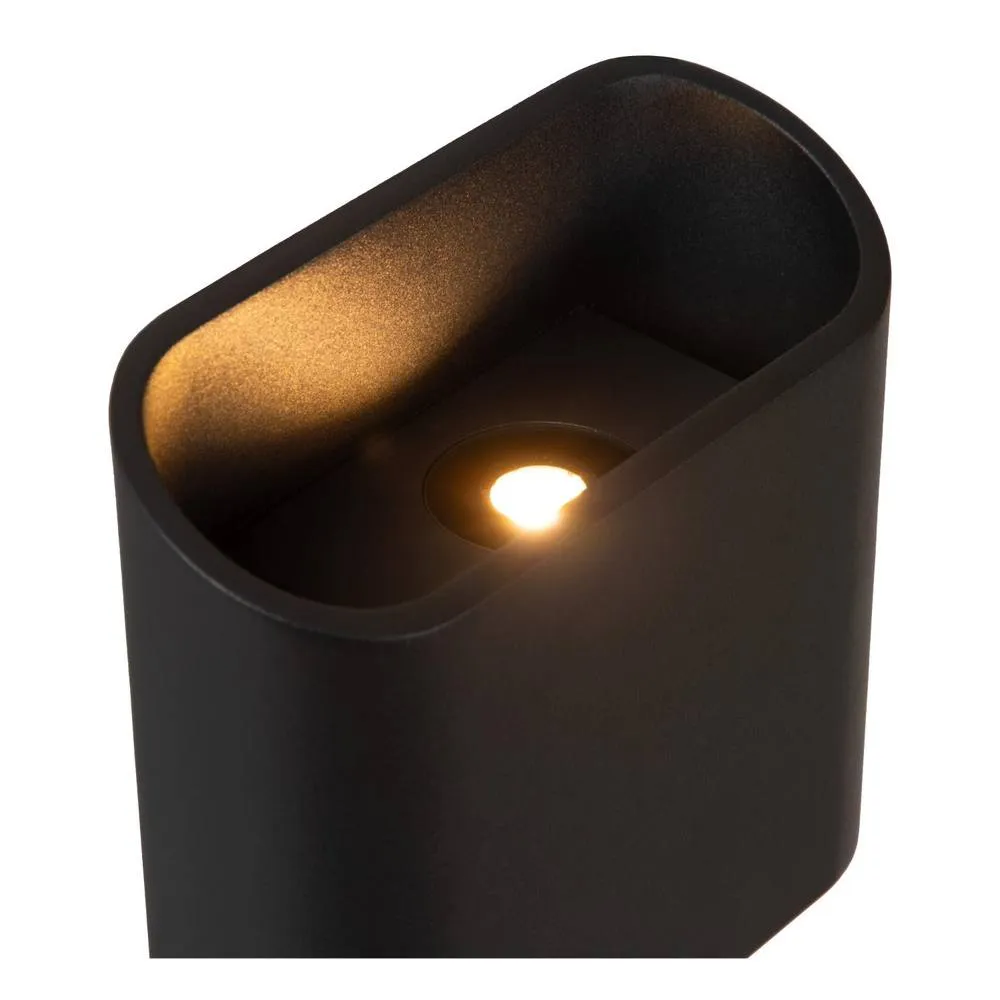 Lucide Atila Wall Light Outdoor - LED Dim. 2700K Ip65 - Black, Black 5