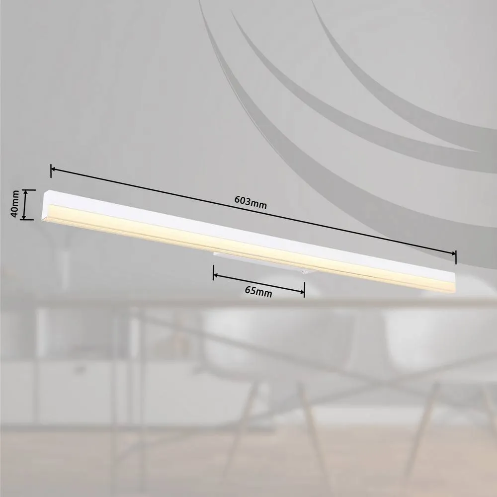 Netlighting Sallo 80cm Integrated LED Wall Lamp White Matt LED 3000K 6