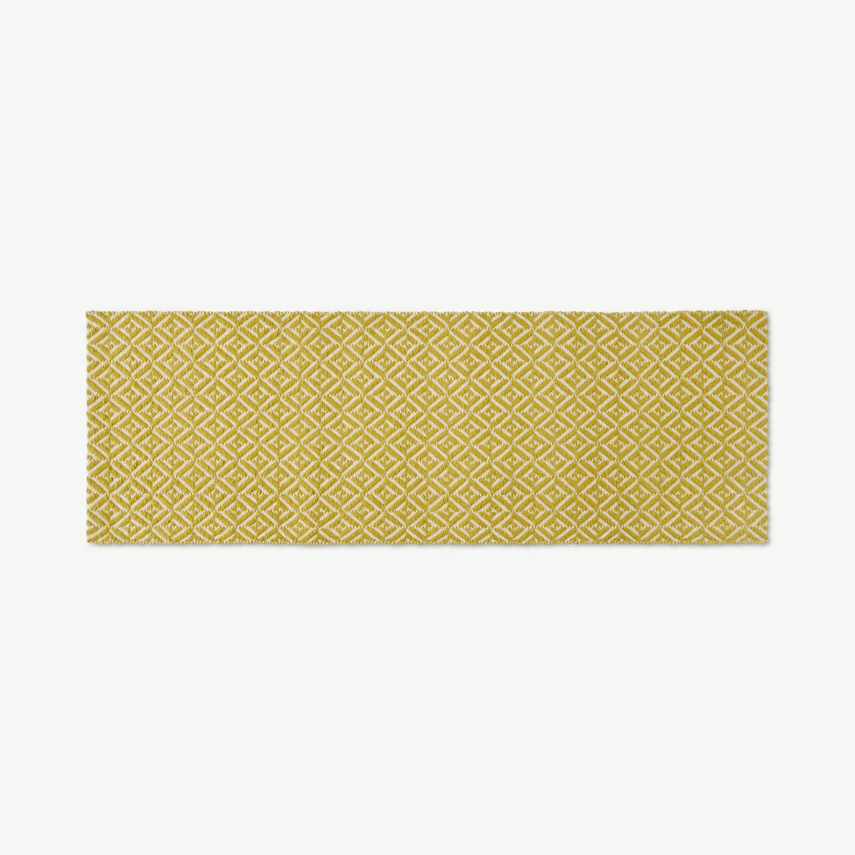 Mira Flatweave Runner, 66 x 200cm, Chartreuse Yellow