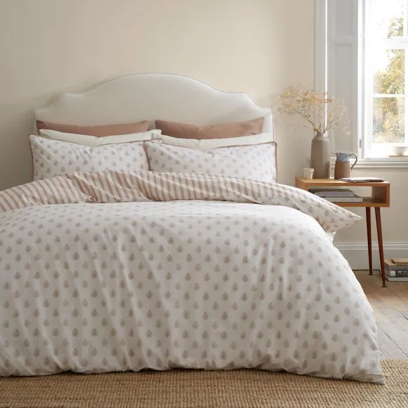 Emily Bond Jaipur Leaves 100% Cotton Duvet Cover & Pillowcase Set