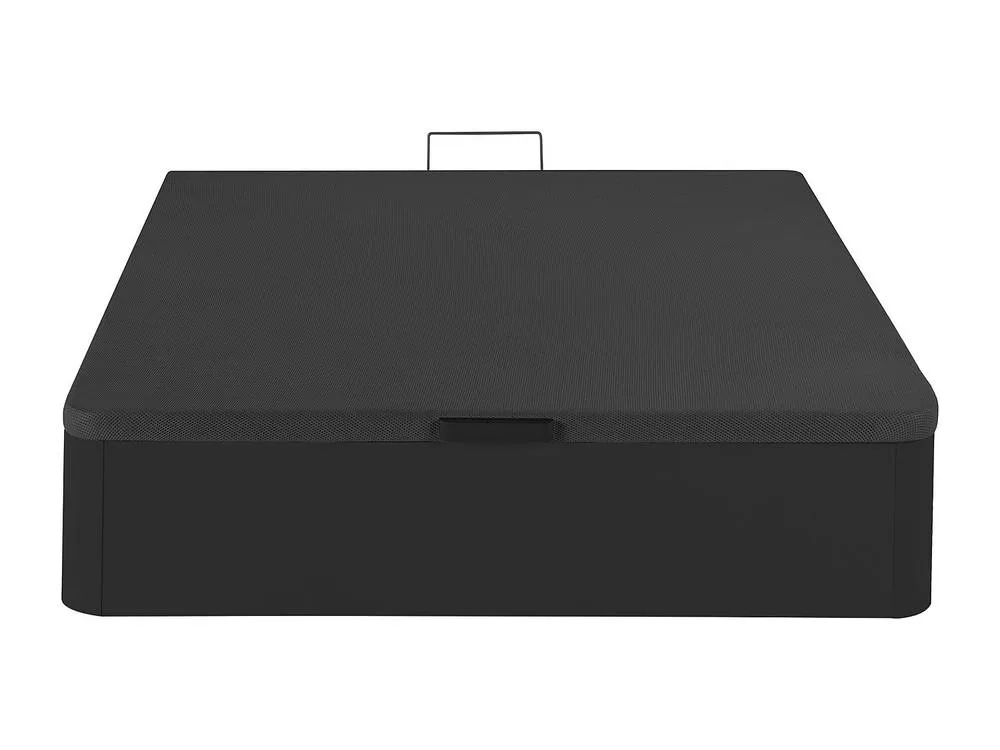 Vente-unique Ottoman Storage Bed Base - 140 X 190 Cm - Matt Black - HESTIA By YSMÉE 2