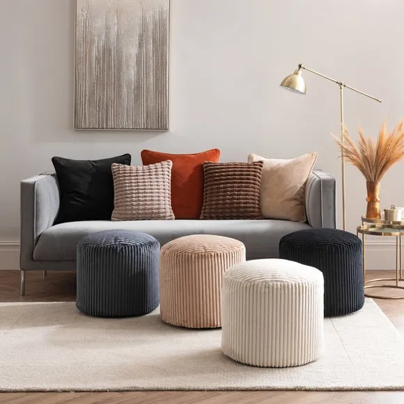 Jumbo Cord Pouffe 6