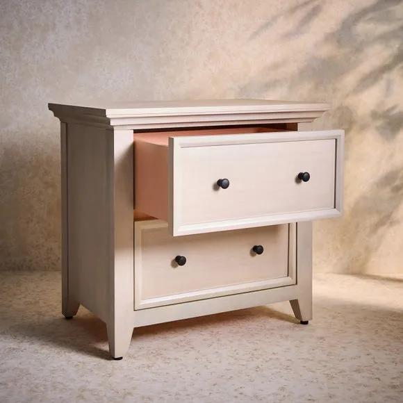 Origin of Colour 2 Drawer Wide Bedside Table 2