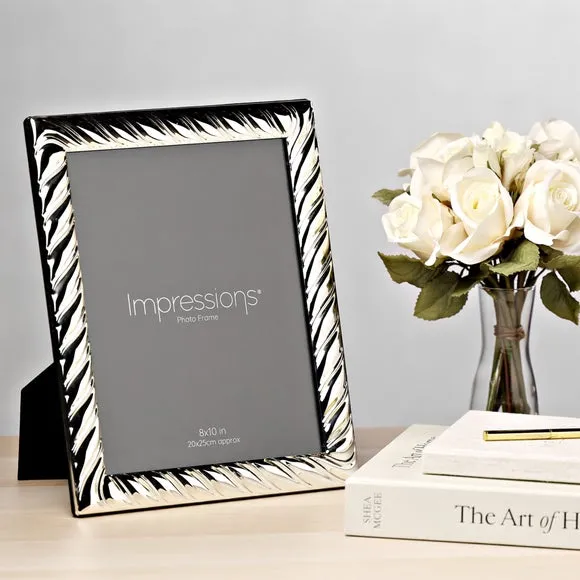 Impressions Silver Plated Swirl Textured Photo Frame 1