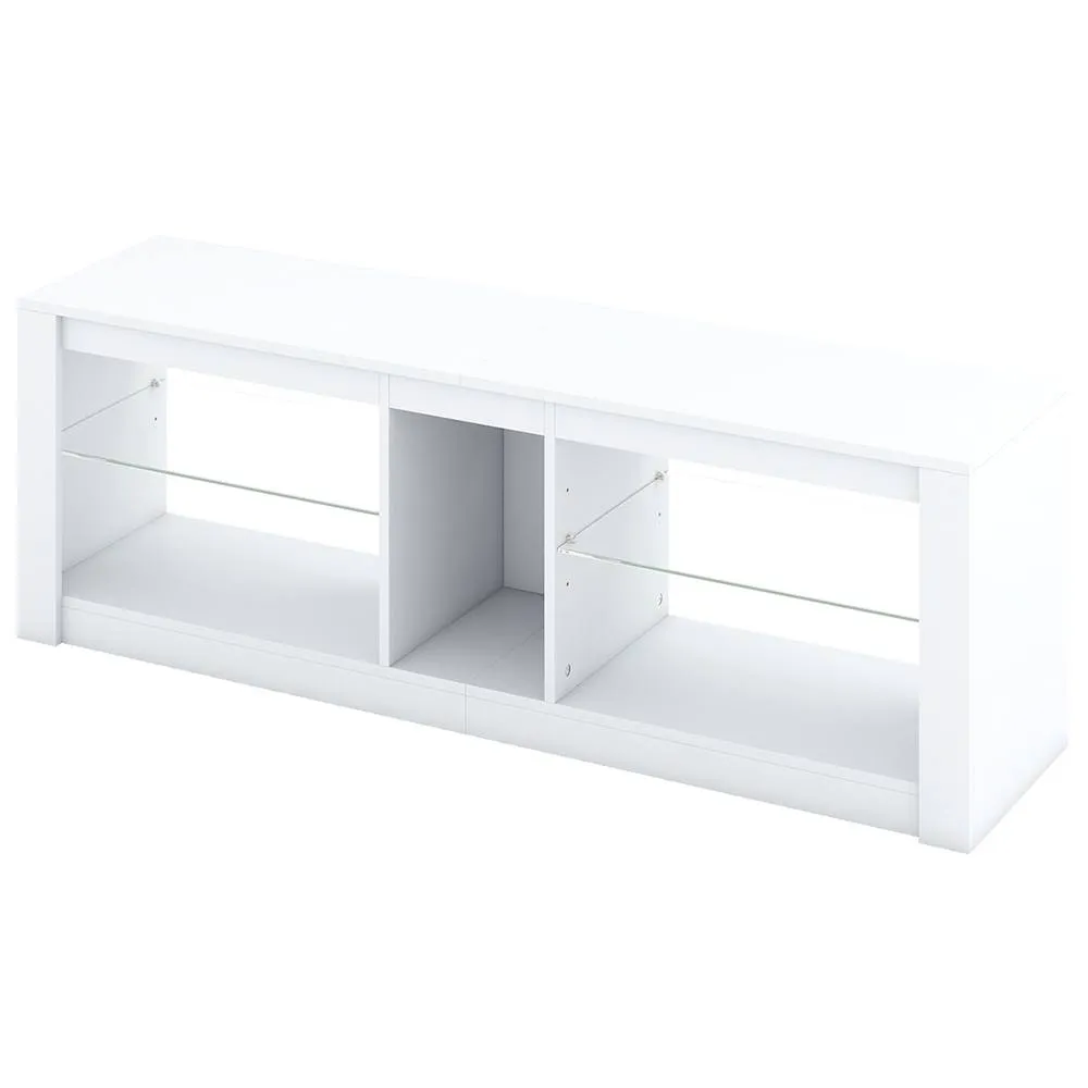 Costway Wooden TV Stand Cabinet for 65 Inch TVs Media Entertainment Center in White 4