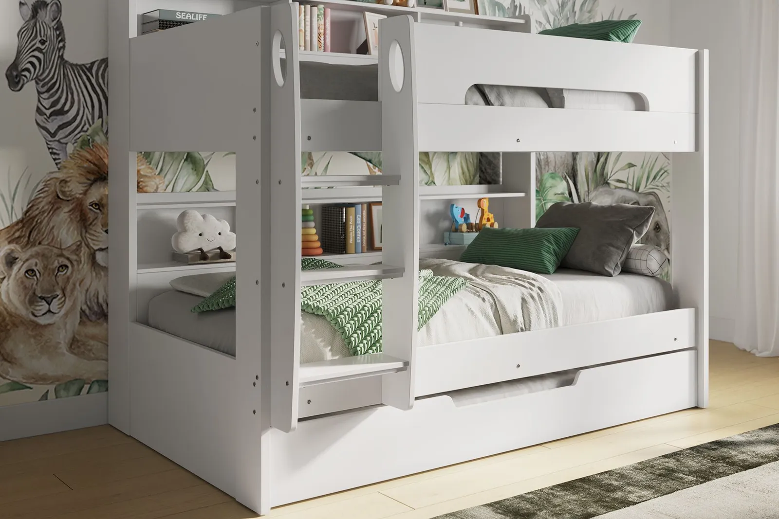 Flair Interstellar Bunk Bed in White 5